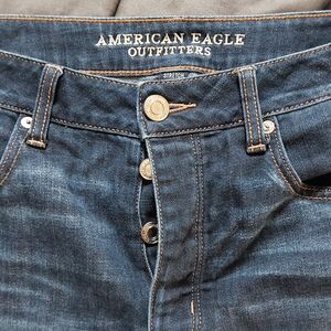 American Eagle Outfitters Women's Dark Blue Boyfriend Jeans